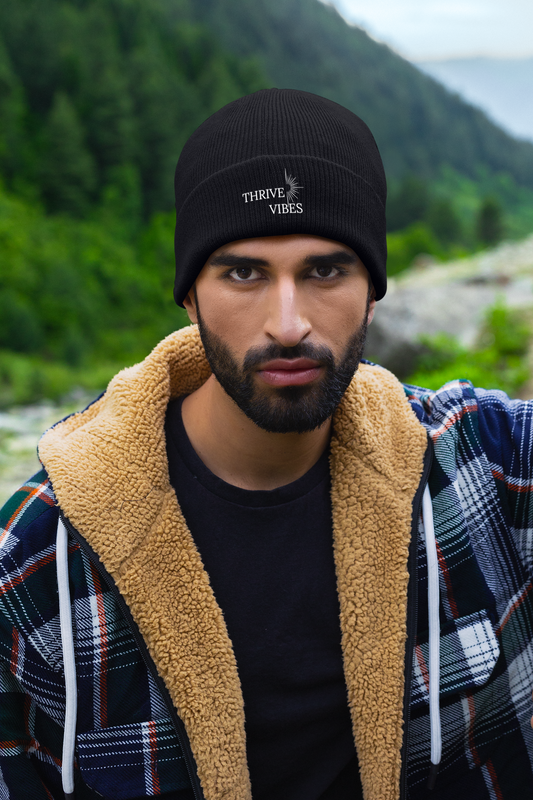 Rib Beanie - Dunkel