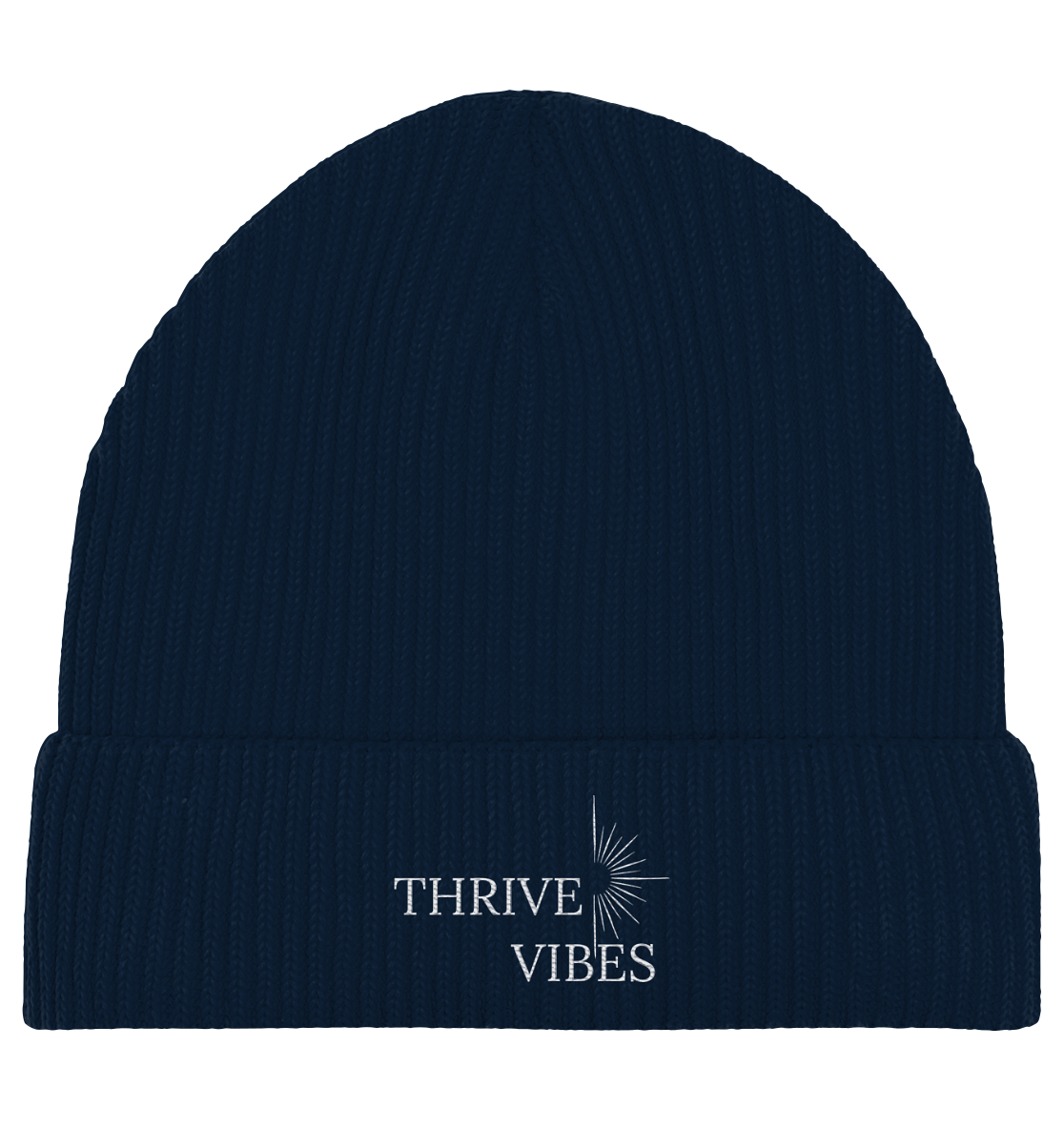 ThriveVibes - Fisherman Beanie Dunkel