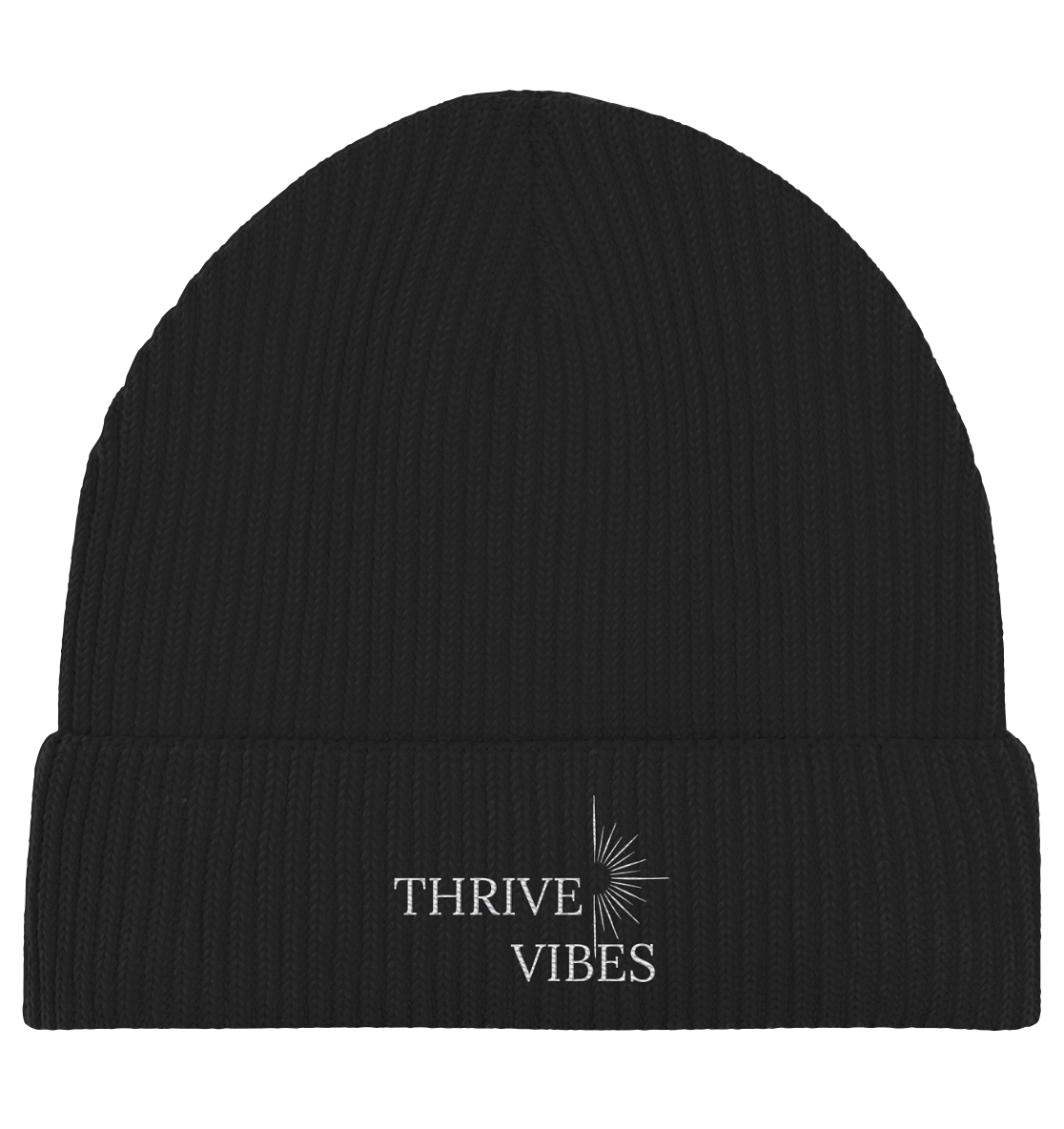 ThriveVibes - Fisherman Beanie Dunkel