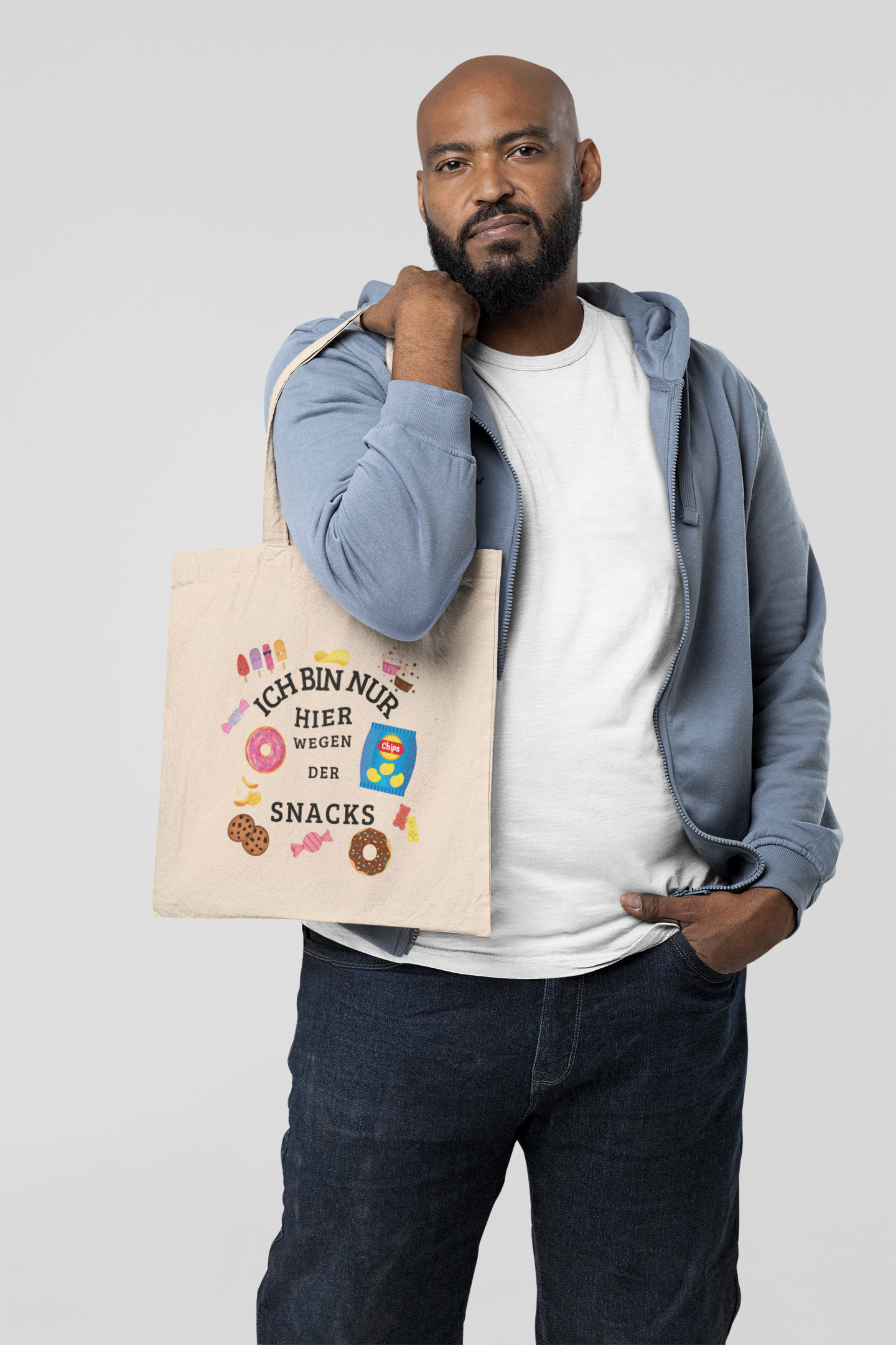 ThriveVibes - Just Snacks Shopping Bag